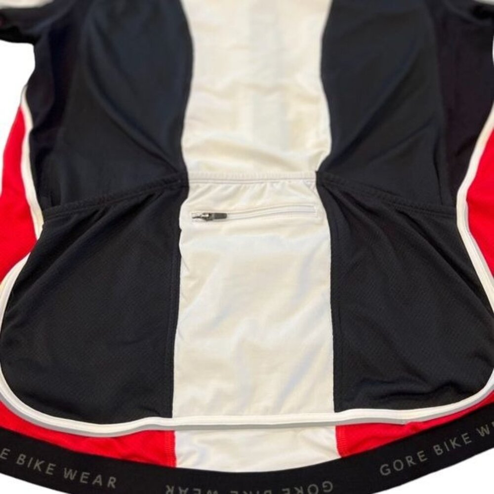Gore Bike Wear Cycling Jersey Top Oxygen Style Size Large Red White and Black - Picture 6 of 10